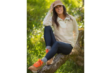 Image of Carve Designs Clara Fleece Pullover - Womens, Birch Even Stripe, Medium, FLPO15-282-MD