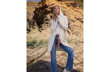 Image of Carve Designs Durango Plush Cardigan - Womens, Cement Herringbone, Large, SWDS40-090-LG