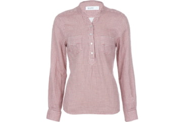 Image of Carve Designs Dylan Chambray Shirt - Womens -Sunset Check-Large