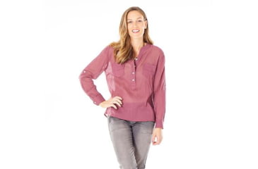 Image of Carve Designs Dylan Gauze Shirt - Women's-Clay-Large, TWDG26-249-LG
