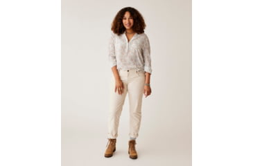 Image of Carve Designs Dylan Gauze Shirt -Womens, Cloud Ditsy, Medium, TWDG26-266-MD