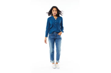 Image of Carve Designs Dylan Gauze Shirt - Womens, Dusk, Large, TWDG26-541-LG
