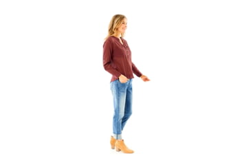 Image of Carve Designs Dylan Gauze Shirt - Womens, Merlot, Extra Small, TWDG26-621-XS