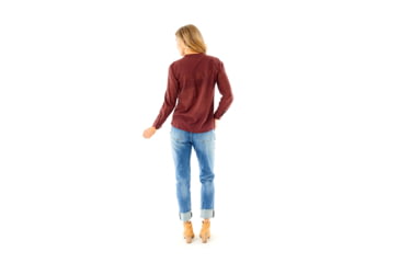 Image of Carve Designs Dylan Gauze Shirt - Womens, Merlot, Extra Small, TWDG26-621-XS