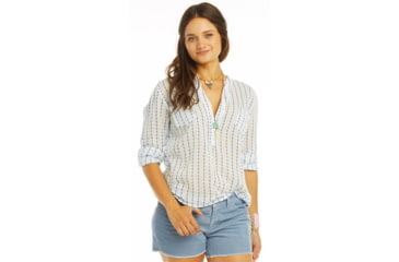 Image of Dylan Gauze Shirt - Womens-White Alpine-Small