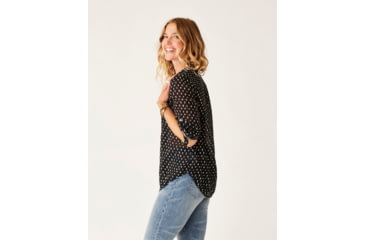 Image of Carve Designs Dylan Gauze Tunic - Womens, Black Crosshatch, Small, TWTC52-997-SM