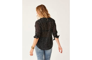 Image of Carve Designs Dylan Gauze Tunic - Womens, Black Crosshatch, Small, TWTC52-997-SM