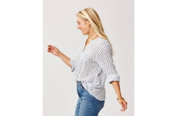 Image of Carve Designs Dylan Gauze Tunic - Womens, Cloud Geo, Medium, TWTC52-928-MD