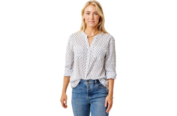 Image of Carve Designs Dylan Gauze Tunic - Womens, Cloud Geo, Medium, TWTC52-928-MD