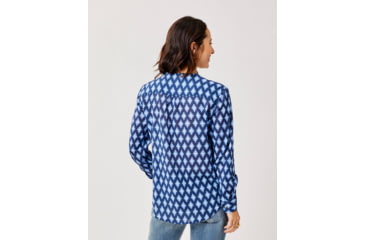 Image of Carve Designs Dylan Gauze Tunic - Womens, Navy Diamond, Small, TWTC52-432-SM