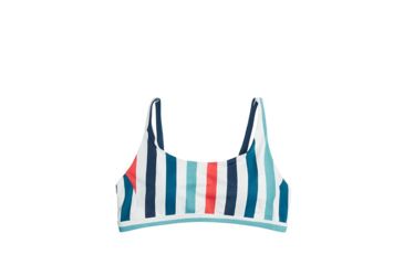 Image of Carve Designs Eden Bikini Top - Womens, Strata Stripe, Extra Small, BTHA30-921-XS