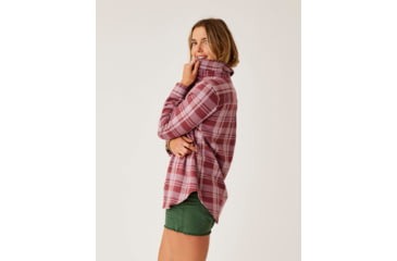 Image of Carve Designs Fairbanks Supersoft Shirt - Womens, Brick Plaid, Large, TKSS70-633-LG