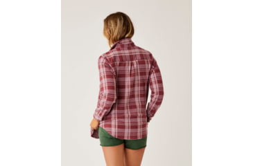 Image of Carve Designs Fairbanks Supersoft Shirt - Womens, Brick Plaid, Large, TKSS70-633-LG