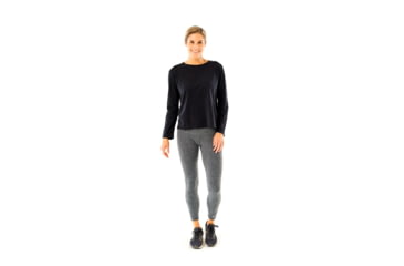 Image of Carve Designs Hillary Long Sleeve T-Shirt - Womens, Black, Extra Small, TLCR78-001-XS