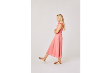Image of Carve Designs Indie Dress - Womens, Grapefruit Harris Stripe, Small, DRSQ50-660-SM