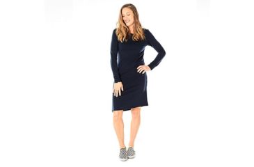 Image of Carve Designs Jones Longsleeve Dress - Women's-Black-Small, DRBS11-001-SM