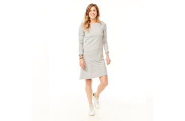 Image of Carve Designs Jones Longsleeve Dress - Women's-Glacier-Medium, DRBS11-099-MD
