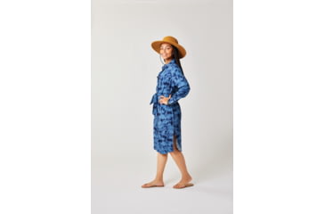 Image of Carve Designs Lana Dress - Womens, Navy Tie Dye, Large, DRLS30-487-LG
