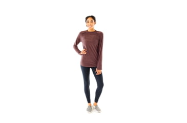 Image of Carve Designs Maywood Long Sleeve Tee - Womens, Merlot, Extra Small, TLNV35-621-XS