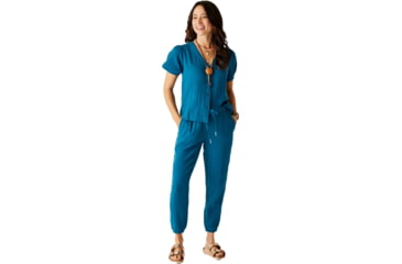 Image of Carve Designs Milo Gauze Top - Womens, Azul, Small, TWSG10-521-SM