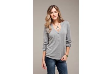 Image of Carve Designs Newport Long Sleeve Shirt - Women's-Wheat Paisley-Small