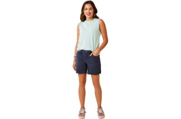 Image of Carve Designs Oahu 6in Twill Short - Womens, Navy, 4, SHOH06-552-04