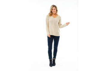 Image of Carve Designs Port V-Neck - Womens, Agate, Extra Small, SWPV18-270-XS