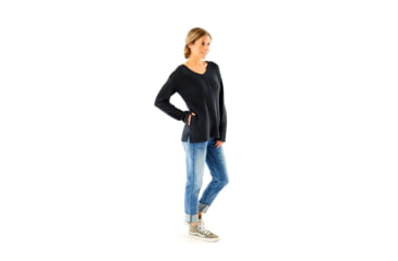 Image of Carve Designs Port V-Neck - Womens, Black, Extra Small, SWPV18-001-XS