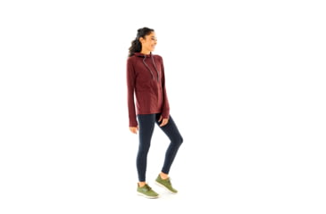 Image of Carve Designs Rainier Hoodie - Womens, Merlot, Extra Small, SSHT35-621-XS