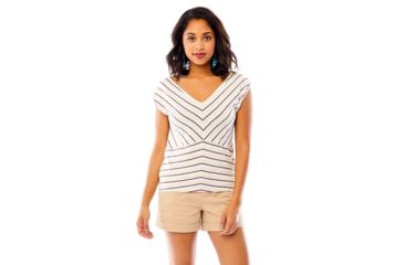 Image of Carve Designs Ripley Tee, Womens, Sparrow Sun Stripe, XS, TSVB22-508-XS