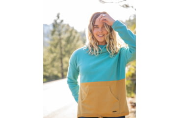 Image of Carve Designs Rowayton Colorblock Cowl - Womens, Wave w. Wood, Extra Small, FLRC20-482-XS