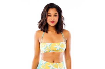 Image of Carve Designs Sabelle Bandeau Top, Womens, Gold Palms, XS, BTBB05-719-XS