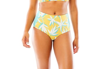 Image of Carve Designs Sabelle Reversible Bottom, Womens, Julep / Gold Palms with Julep, XS, BBSB86-349-XS