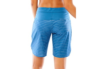 Image of Carve Designs Shaka Short, Womens, Water Stripe with Indigo, 02, SHBP18-977-02