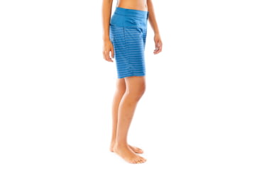Image of Carve Designs Shaka Short, Womens, Water Stripe with Indigo, 02, SHBP18-977-02