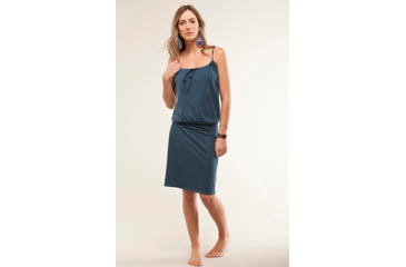 Image of Carve Designs Shore Dress - Women's-Indian Teal-Large
