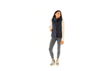 Image of Carve Designs Silverton Reversible Vest - Womens, Black/Fir, Extra Small, OWTB77-001-XS