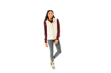 Image of Carve Designs Silverton Reversible Vest - Womens, Merlot/Birch Sol, Extra Small, OWTB77-621-XS
