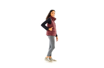 Image of Carve Designs Silverton Reversible Vest - Womens, Merlot/Birch Sol, Extra Small, OWTB77-621-XS