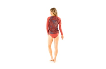 Image of Carve Designs Sunset Rashguard - Womens, Merlot Sol, Extra Small, RGSU14-643-XS