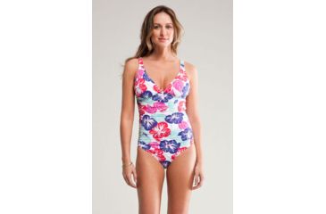Image of Carve Designs Vista Full Piece - Women's-Small-White Hibiscus