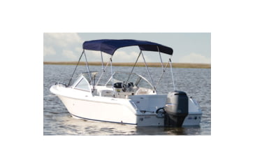 Image of Carver Fully Assembled 3-Bow Round Tube Sunbrella Bimini Complete Top Kit 73 - 78 Widths, Navy, A5475TB-5