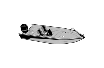 Image of Carver Performance Poly-Guard Narrow Travel Cover - 186 Centerline x 78 Beam Width, Haze Gray, 72218NP-10