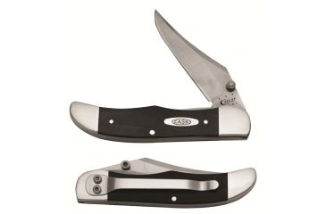 Image of Case 101265LC SS Smooth Black G-10 Mid-Folding Hunter w/Belt Clip,4in closed 06245