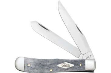 Image of Case Trapper Folding Knife, 3.27 in Blade, Tru-Sharp Stainless, Plain, Grey, 34200