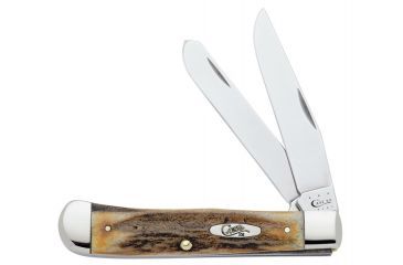 Image of Case 5254 SS Genuine Stag Trapper, Clip and Spey Blades 00175