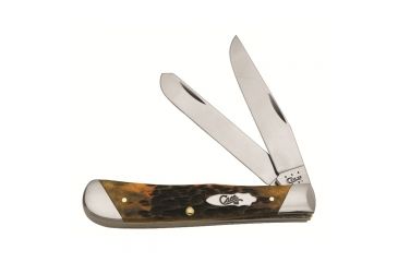 Image of Case 6254 SS Autumn Bone Trapper Folding Knife,4.125in closed 51378