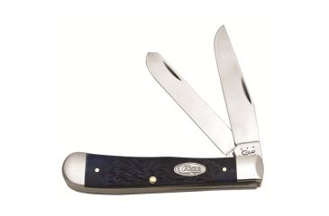 Image of Case 6254 SS Pacific Blue Bone Trapper Folding Knife,4.125in closed 26010