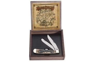 Image of Case Bradford Cutlery Gift Set - Trapper Blade in Wooden Box, 6254 SS, 16006