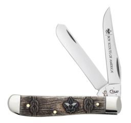 Image of Case BSA - Embellished Smooth Natural Bone Mini Trapper Folding Knife, 18043